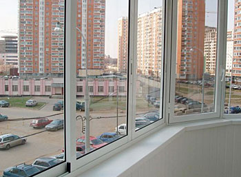 Холодное остекление балкона в г. Мытищи